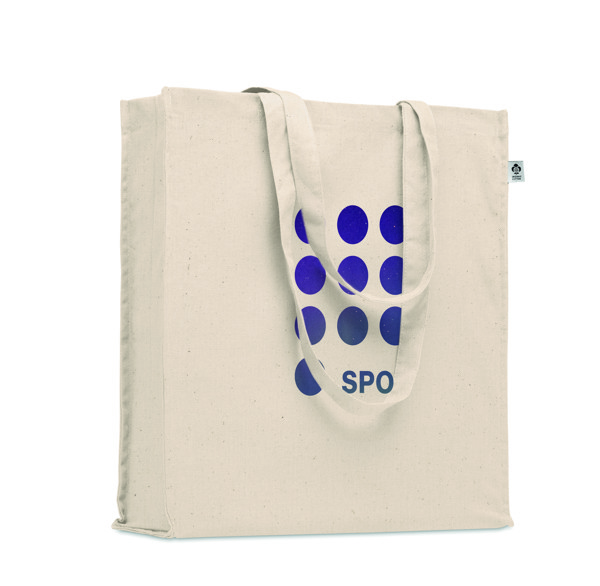 Bente cotton shopping bag, 220 g/m², 38x42x9 cm