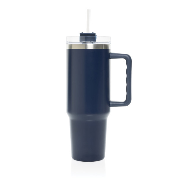 Mug 1.2L en acier recyclé RCS Peakflow - Bleu Marine