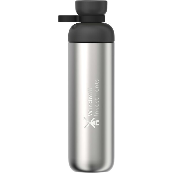 Mepal Vita 900 ml recycled stainless steel water bottle - Black