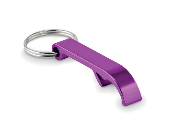 Recycled aluminium key ring Ovikey - Violet