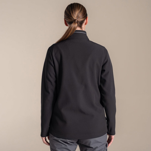 EXPERT WOMENS BASECAMP II SOFT SHELL JACKET - Schwarz - 16