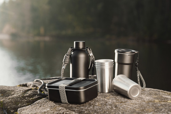 VINGA Parks RCS SS bottle, 400 ML - Black