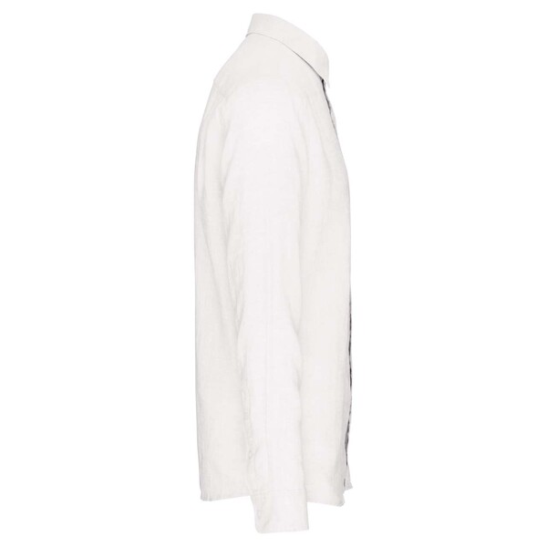 Men's Linen Shirt - White / S