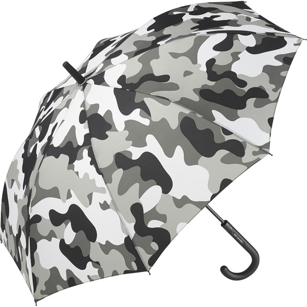 AC-Stockschirm FARE® Camouflage - Grau-Kombi