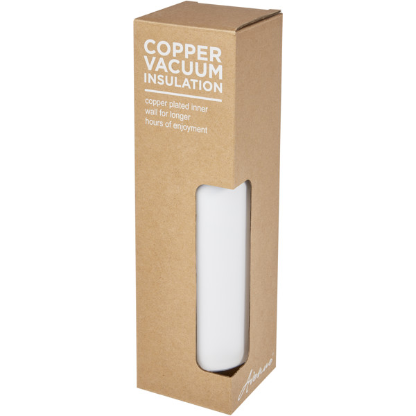Garrafa desportiva de 750 ml com isolamento a vácuo em cobre "Thor" - Branco