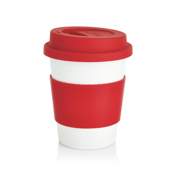 PLA coffee cup - Red / White