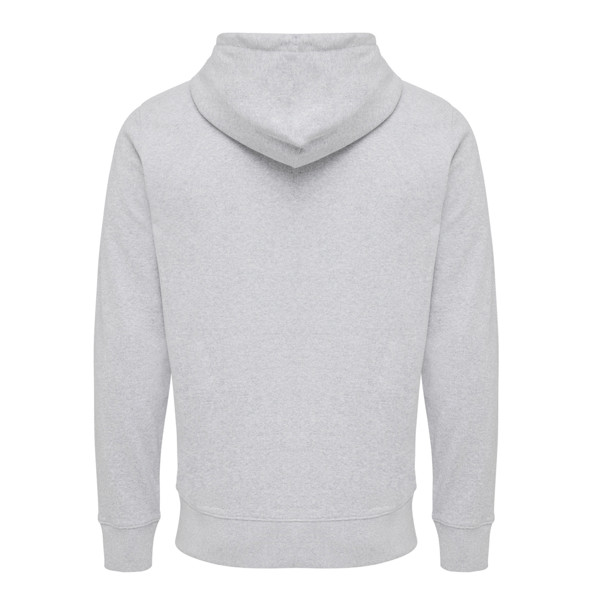 Mikina na zips s kapucňou Iqoniq Abisko z recykl. bavlny - Heather Grey / XS