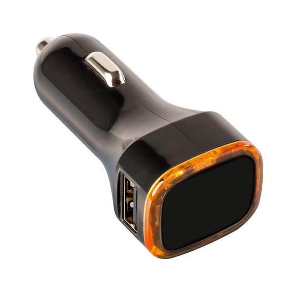 Chargeur voiture USB COLLECTION 500 - orange