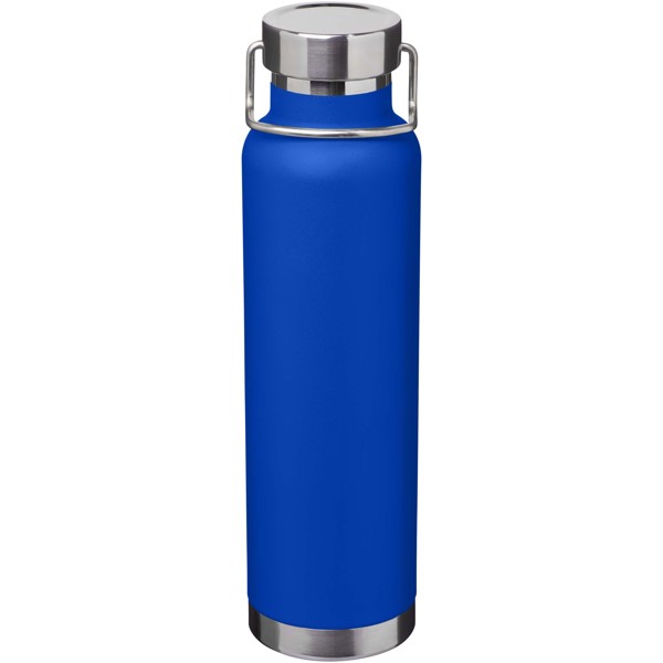Bouteille avec isolation sous vide Astra de 650 ml en cuivre et acier inoxydable recyclé certifié RCS - Bleu royal