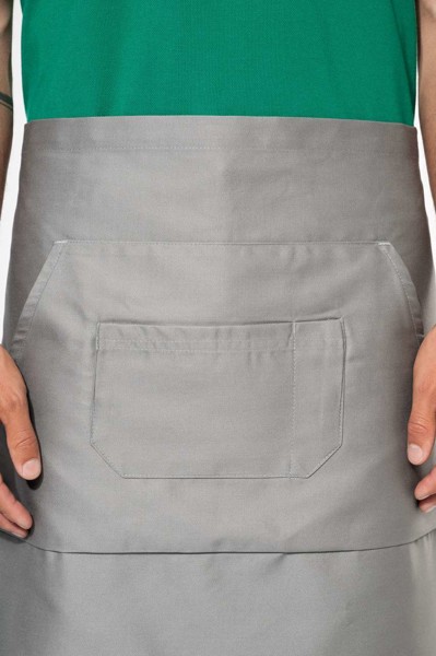 Polycotton Mid-Length Apron - White
