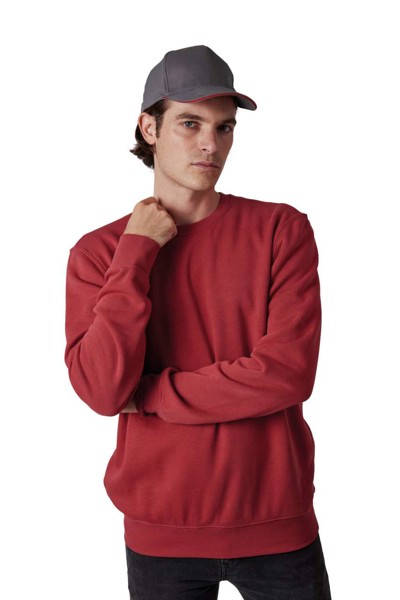 Sandwich Peak Cap - 5 Panels - White / Navy