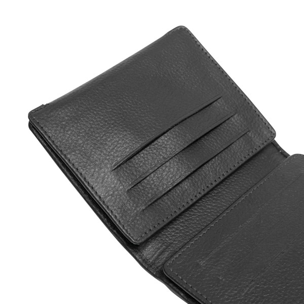 Genuine Leather Credit Card Wallet Wall Street