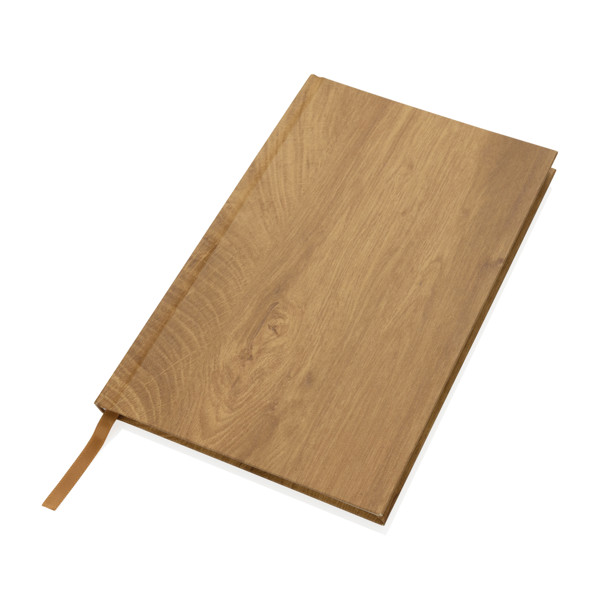 Kavana wood print A5 notebook - Brown