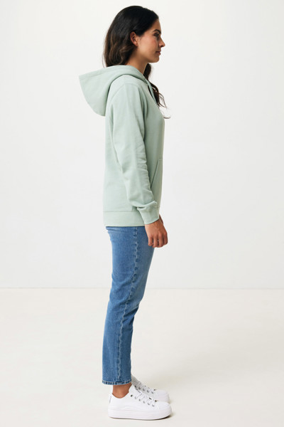 Lehká mikina s kapucí Iqoniq Rila z recykl. bavlny - Iceberg Green / XL