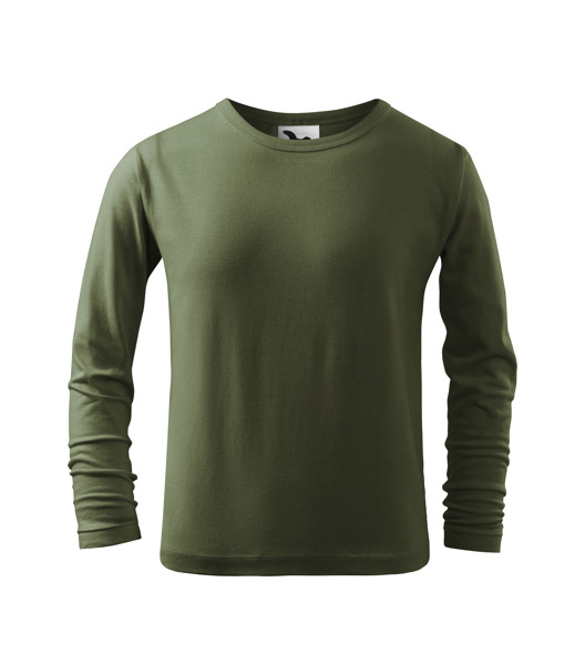 Triko Dětské Malfini® Fit-T Ls - Khaki / 122 cm/6 let