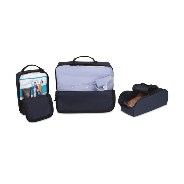 Set de 3 cubes de compression en rPET AWARE™ Renew - Bleu Marine