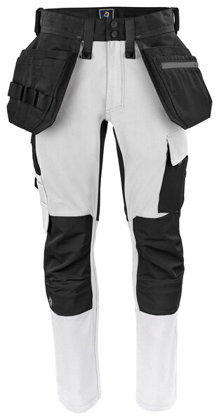 5551 Waistpant Stretch White C62