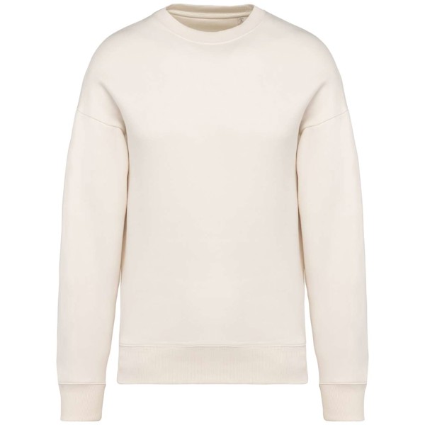 Unisex Eco-Friendly Oversized Crew Neck Sweatshirt - Ivory / 3XL