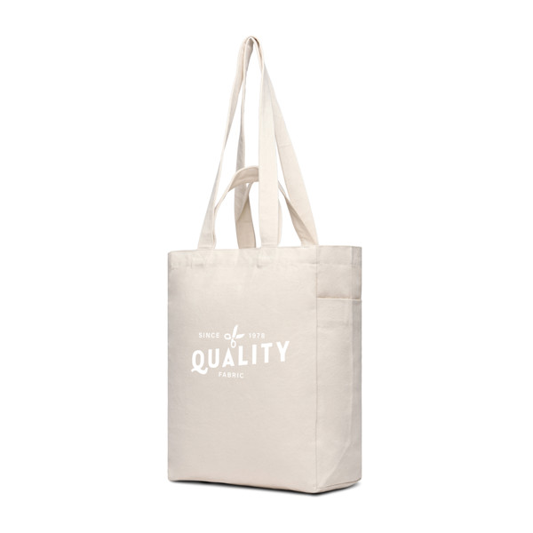 Taška na zip VINGA Hilo z recykl. canvas AWARE™ - Off White