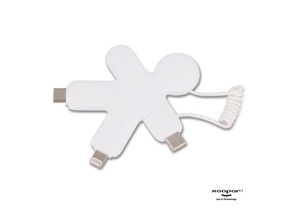 2064 | Xoopar Buddy Eco Charging Cable - White