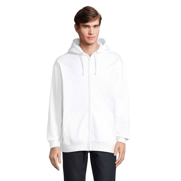 CARTER Full Zip Hoodie - White / M