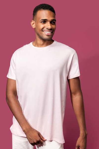Bio150ic Men's Round Neck T-Shirt - Light Royal Blue / 3XL