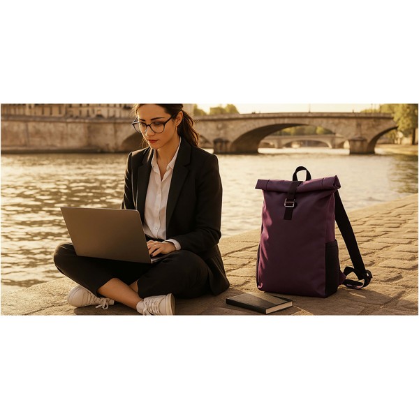 Citizen Green Vanguard Rolltop Rucksack aus recyceltem Material - grau