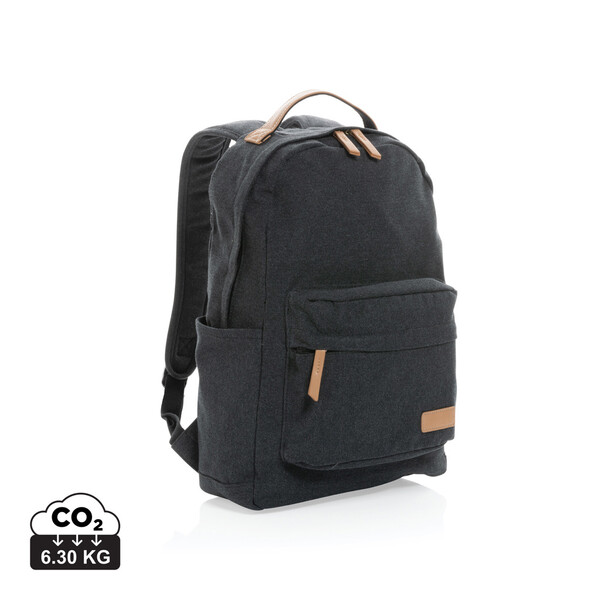 Batoh Impact z 16 oz. recykl. canvas AWARE™ - Čierna