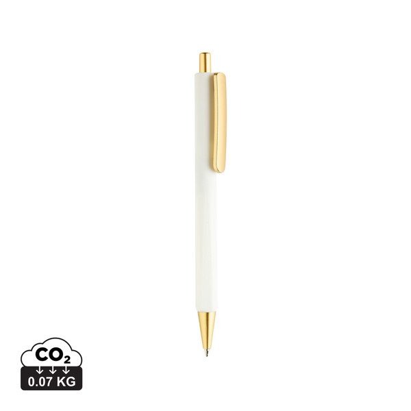 Stylo luxe à trois faces EDGE RCS - Blanc