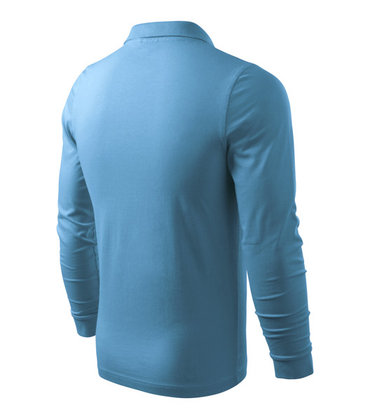 Polo Shirt Men’S Malfini® Single J. Ls - Azure Blue / S