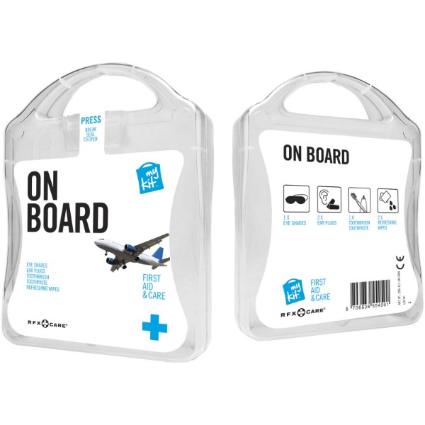 mykit, first aid, kit, travel, travelling, airplane, plane - weiss