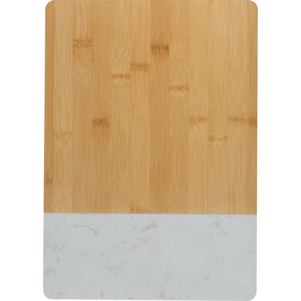 Bamboo and marble cutting board JESUS - White