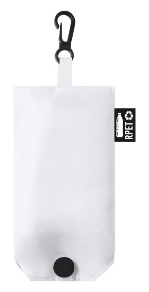 Foldable Rpet Shopping Bag Squber - White
