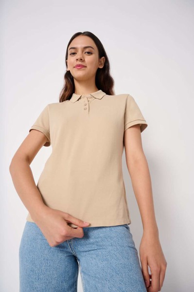 Ladies' Pique Polo Shirt - Ideal White / L