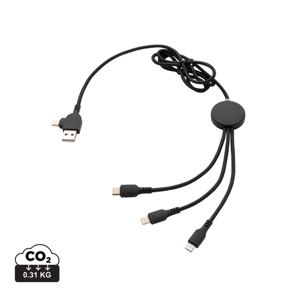 Kabel 6-u-1 sa svjetlećim logotipom