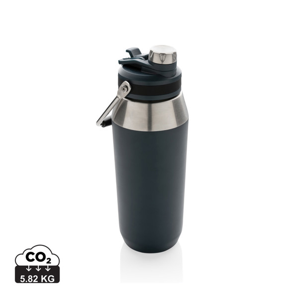 Vacuum stainless steel dual function lid bottle 1L - Navy