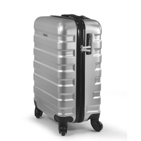 Valise cabine PET ECOFLY - ARGENT