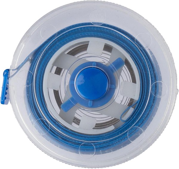 Mètre ruban rétractable en plastique Théo - bleu cobalt