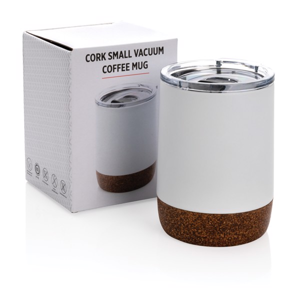 RCS Re-steel cork small vacuum coffee mug - White