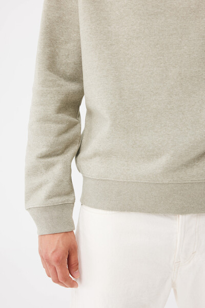 IQONIQ Torla recycled cotton crew neck - Light Heather Green / M