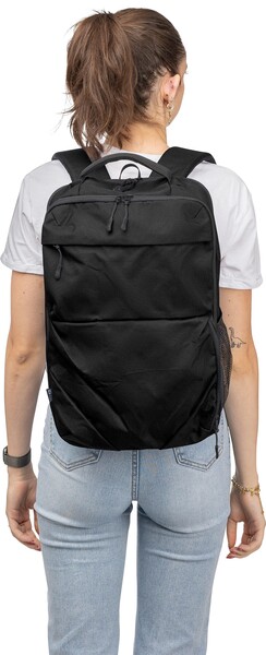 rPET (300D) polyester Ocean Bound backpack Tova - black