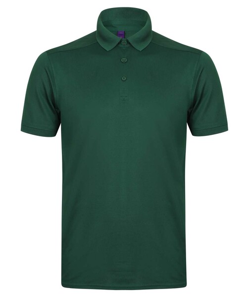 Men's' Slim Fit Stretch Polo Shirt + Wicking Finish - Bottle / L