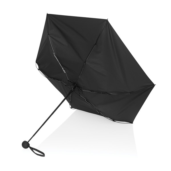 19.5" Aware™ RPET super mini manual 190T Pongee umbrella - Black