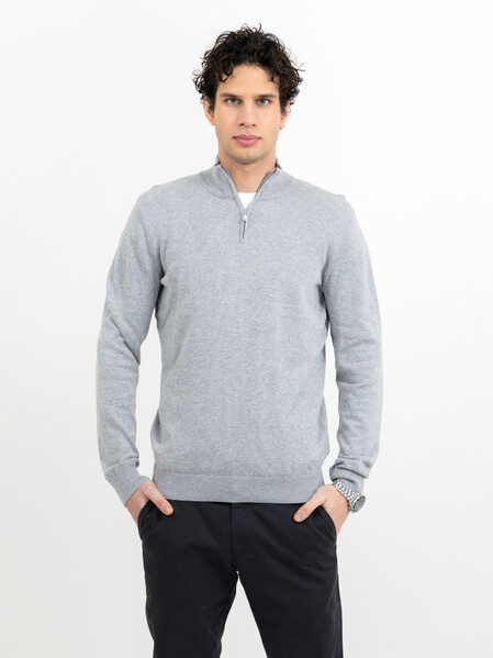 Harvest Ashland Halfzip Greymelange M