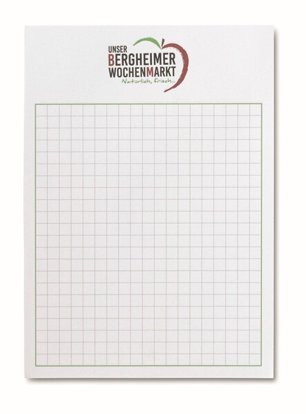 A6 size writing pad (EU made) - Full colour