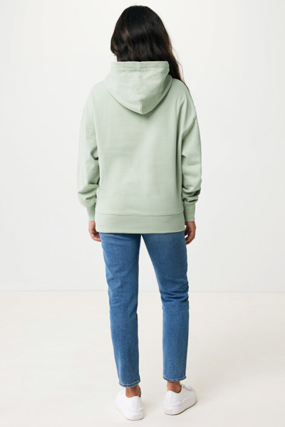 Mikina s kapucí Iqoniq Yoho relaxed fit z recykl. bavlny - Iceberg Green / XL