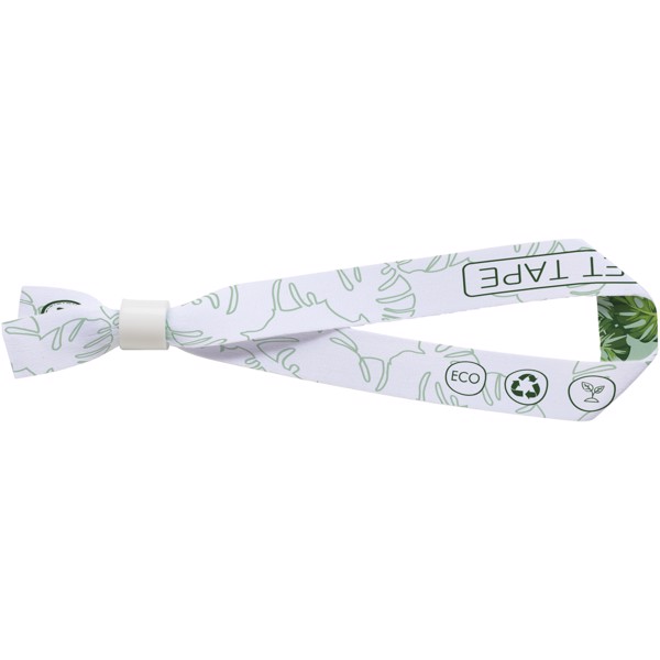 El recycled PET festival bracelet - White