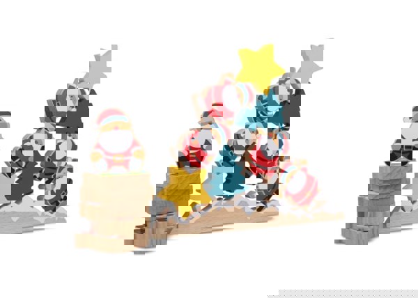 InSideOut Wooden Santa balancing game