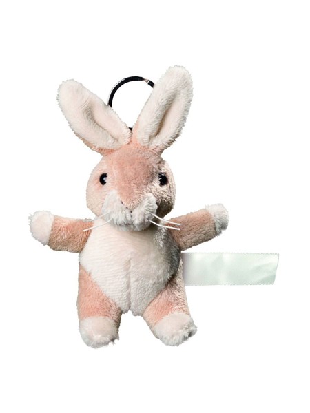Plush rabbit with keychain