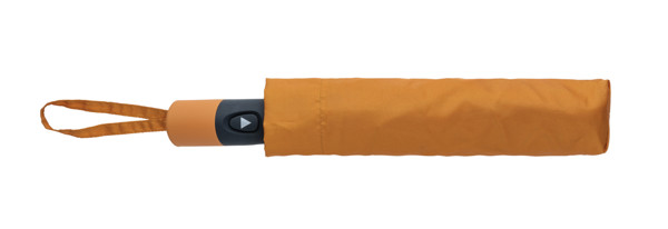 21" Impact AWARE™ 190T mini auto open umbrella - Sundial Orange